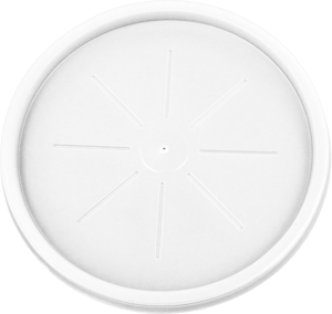 HIPS L-3048-16 oz Foam Cont. Flat Lid Image